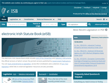 Tablet Screenshot of irishstatutebook.ie